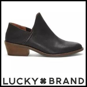 Lucky Brand Fausst Crashback Leather Shooties